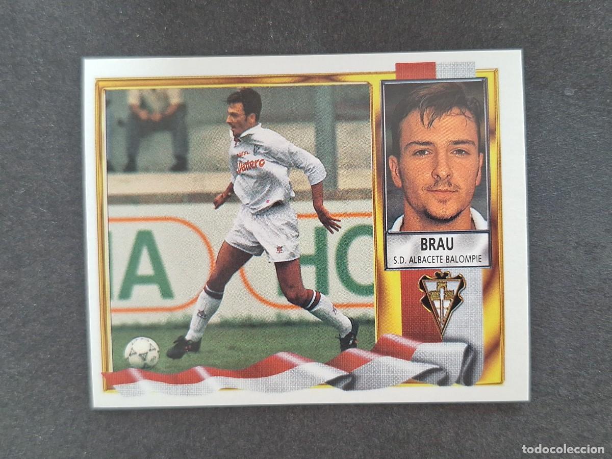 Cromos de f&uacute;tbol: L3 BRAU ALBACETE BALOMPIE LIGA ESTE 1995 1996 95 96 NUNCA PEGADO SIN PEGAR