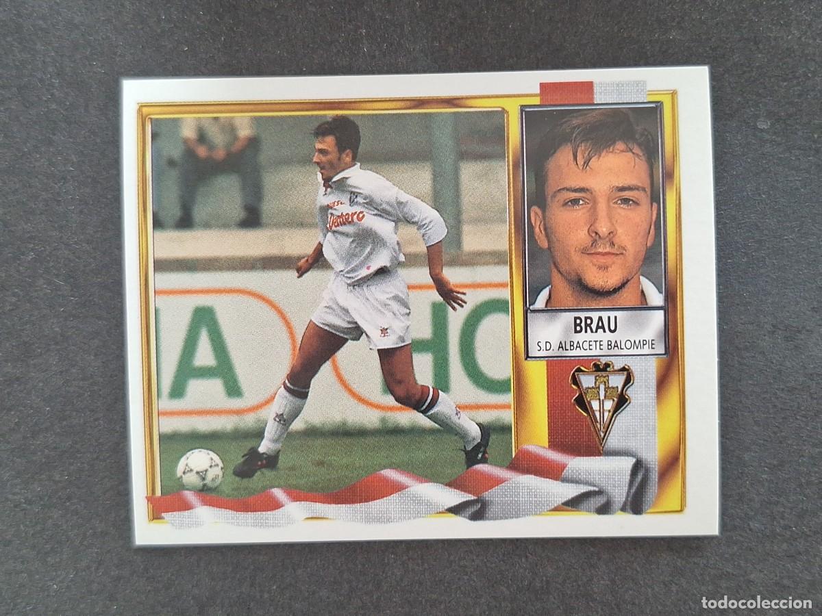 Cromos de f&uacute;tbol: L3 BRAU ALBACETE BALOMPIE LIGA ESTE 1995 1996 95 96 NUNCA PEGADO SIN PEGAR