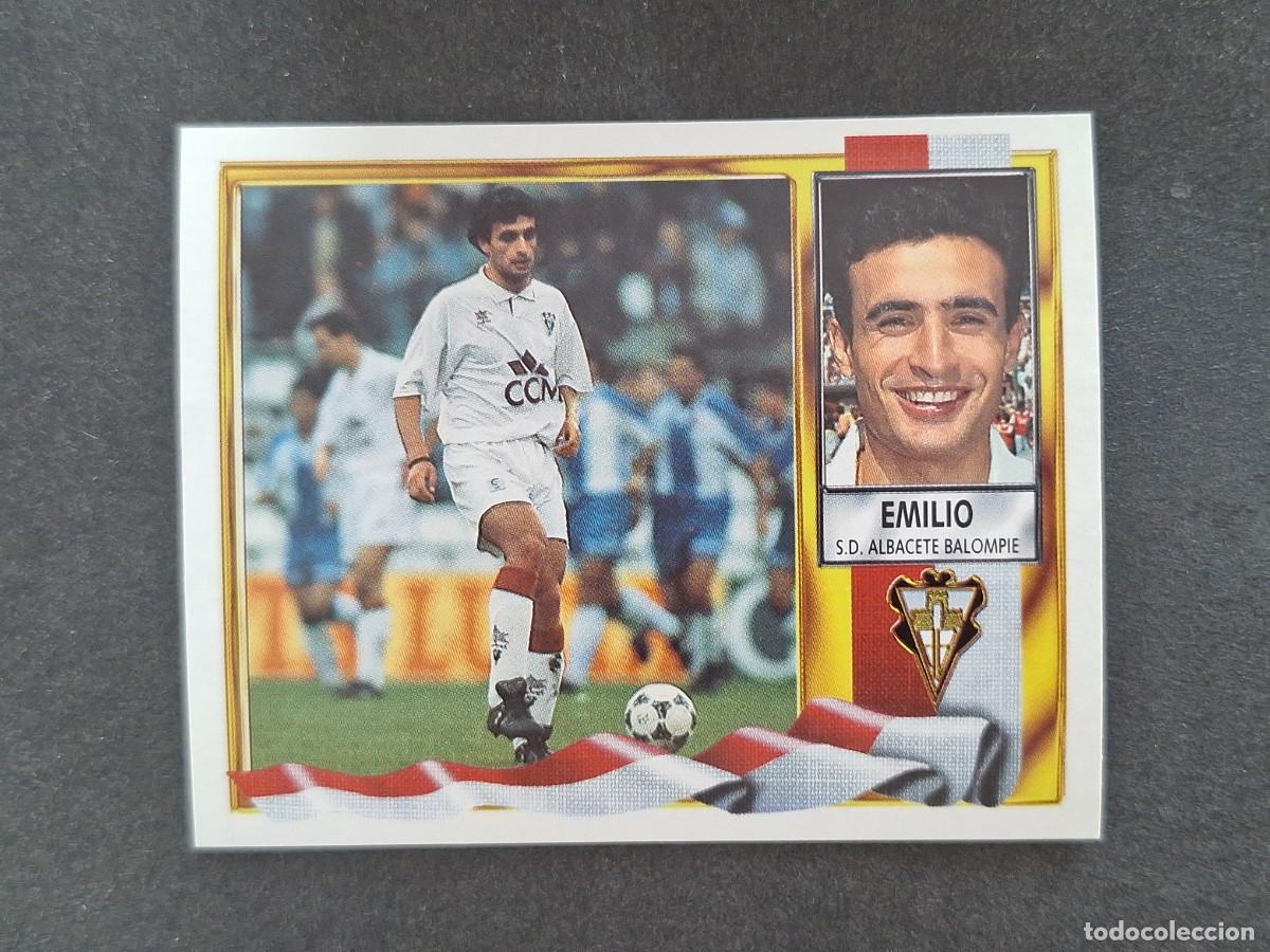 Cromos de f&uacute;tbol: L3 EMILIO ALBACETE BALOMPIE LIGA ESTE 1995 1996 95 96 NUNCA PEGADO SIN PEGAR