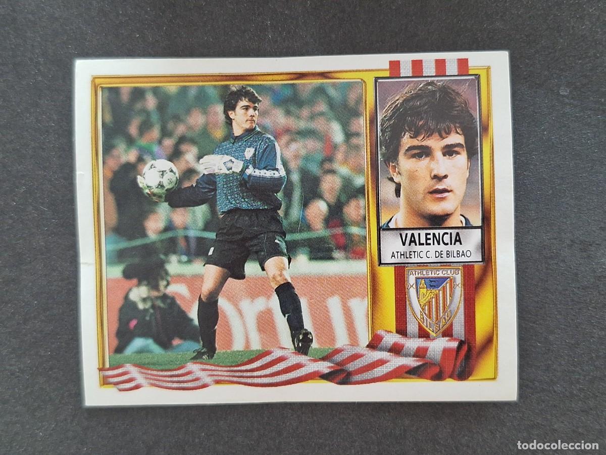 Cromos de f&uacute;tbol: L3 VALENCIA ATHLETIC CLUB DE BILBAO LIGA ESTE 1995 1996 95 96 NUNCA PEGADO SIN PEGAR