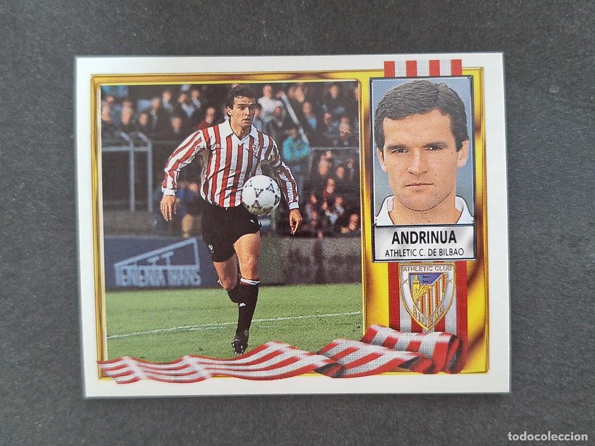 Cromos de f&uacute;tbol: L3 ANDRINUA ATHLETIC CLUB DE BILBAO LIGA ESTE 1995 1996 95 96 NUNCA PEGADO SIN PEGAR
