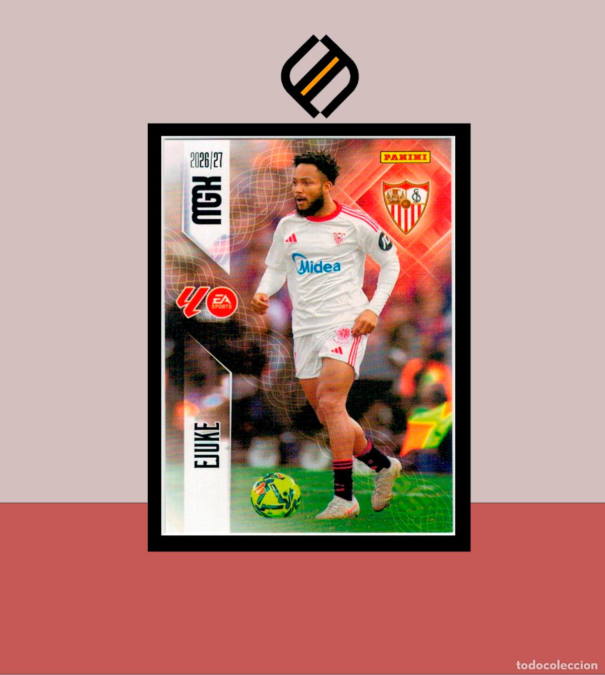 Cromos de f&uacute;tbol: MEGACRACKS 2026 2027 26 27 PANINI N&ordm; 340 EJUKE SEVILLA COLECCI&Oacute;N ALB&Uacute;M MGK