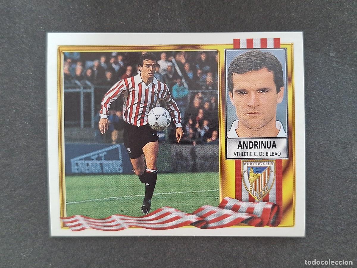 Cromos de f&uacute;tbol: L3 ANDRINUA ATHLETIC CLUB DE BILBAO LIGA ESTE 1995 1996 95 96 NUNCA PEGADO SIN PEGAR