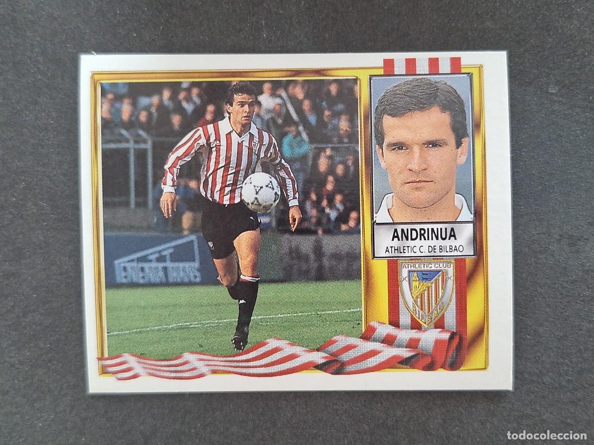 Cromos de f&uacute;tbol: L3 ANDRINUA ATHLETIC CLUB DE BILBAO LIGA ESTE 1995 1996 95 96 NUNCA PEGADO SIN PEGAR