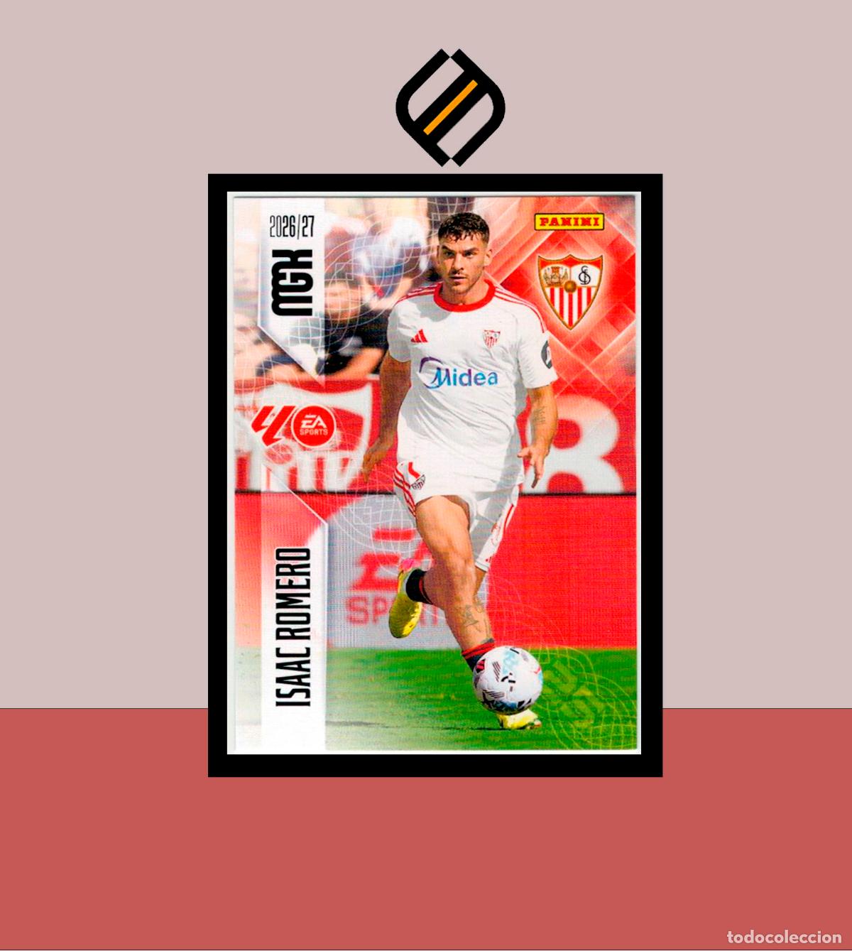 Cromos de f&uacute;tbol: MEGACRACKS 2026 2027 26 27 PANINI N&ordm; 342 ISAAC ROMERO SEVILLA COLECCI&Oacute;N ALB&Uacute;M MGK