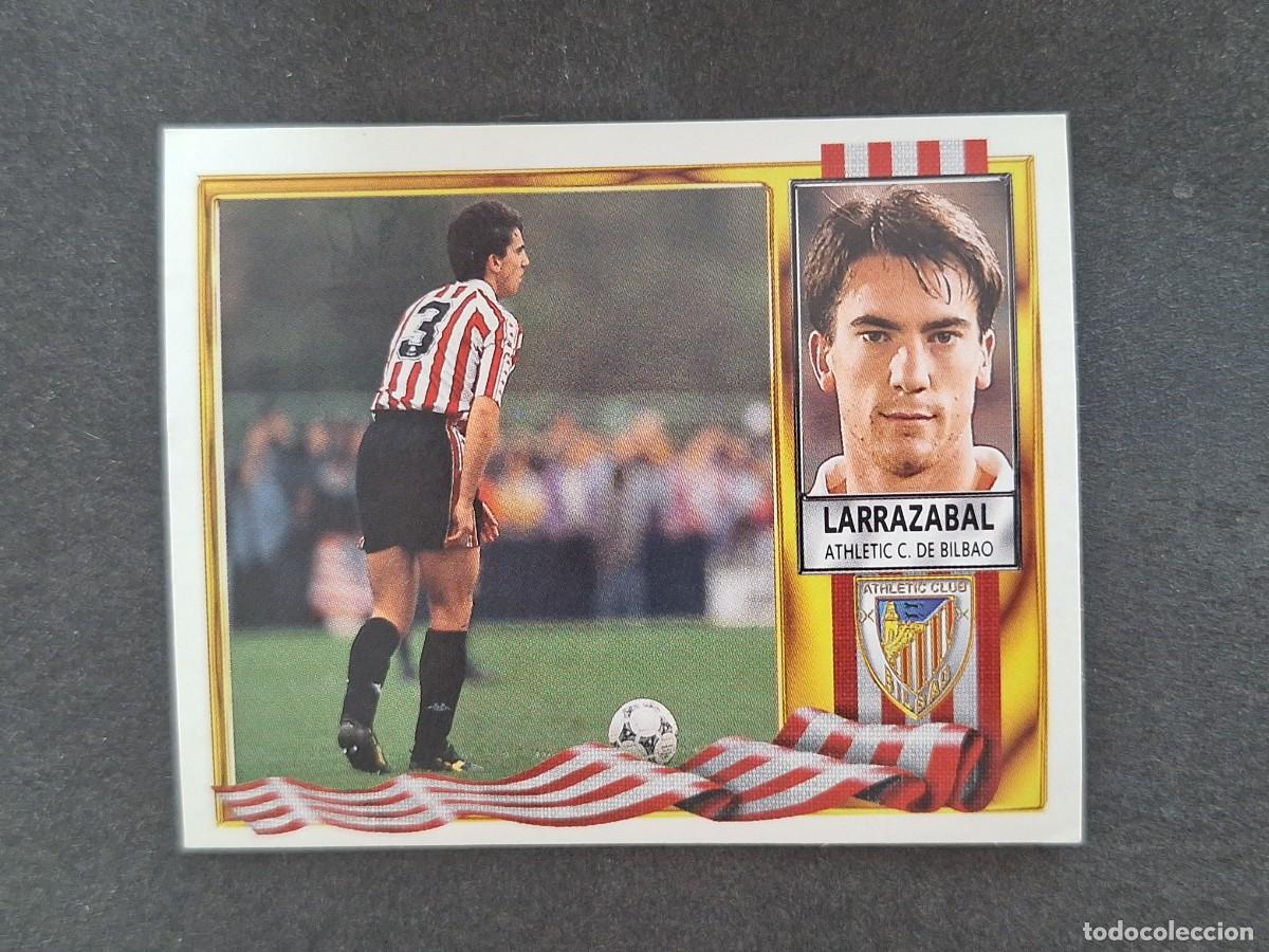 Cromos de f&uacute;tbol: L3 LARRAZABAL ATHLETIC CLUB DE BILBAO LIGA ESTE 1995 1996 95 96 NUNCA PEGADO SIN PEGAR