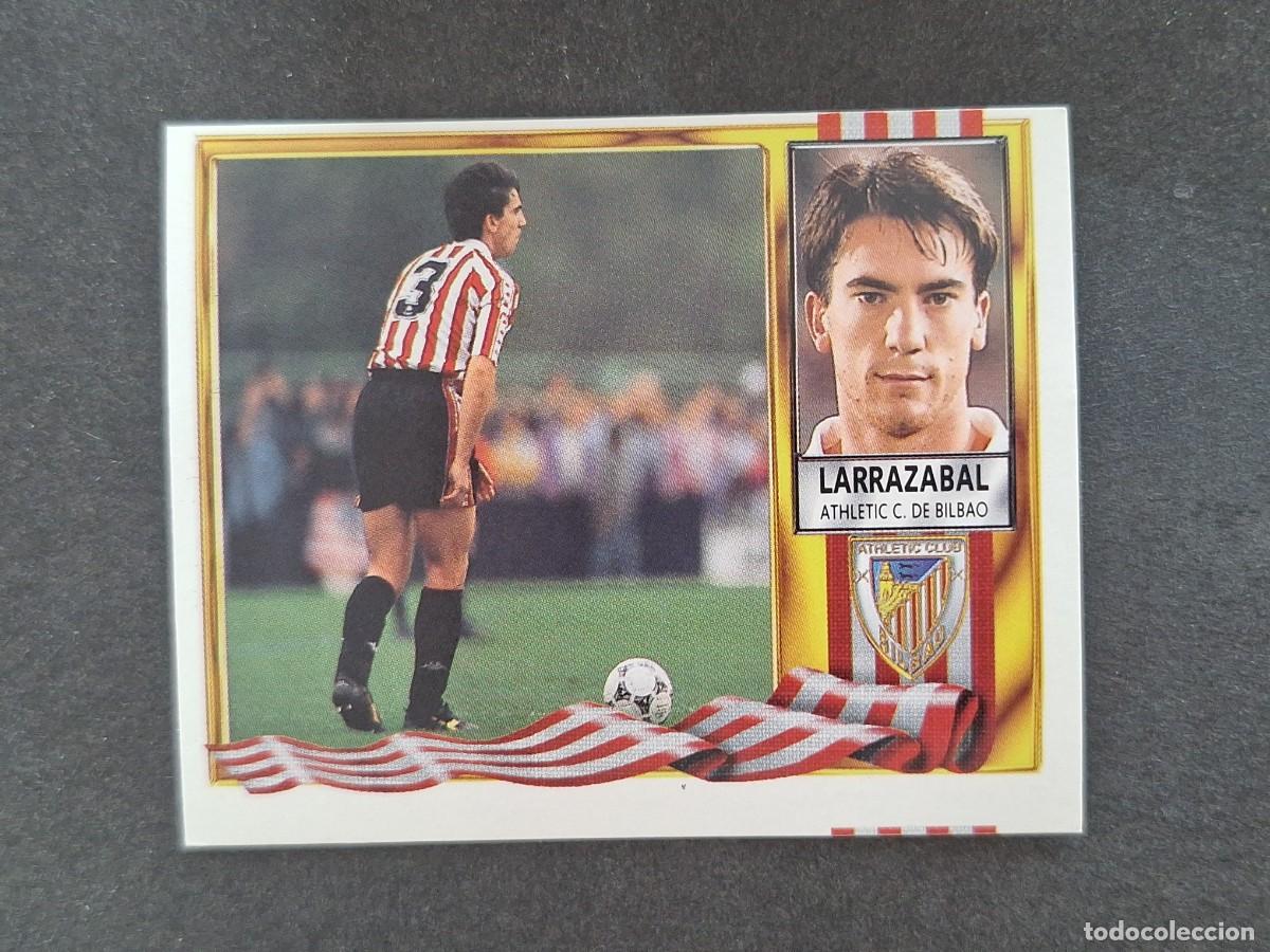 Cromos de f&uacute;tbol: L3 LARRAZABAL ATHLETIC CLUB DE BILBAO LIGA ESTE 1995 1996 95 96 NUNCA PEGADO SIN PEGAR