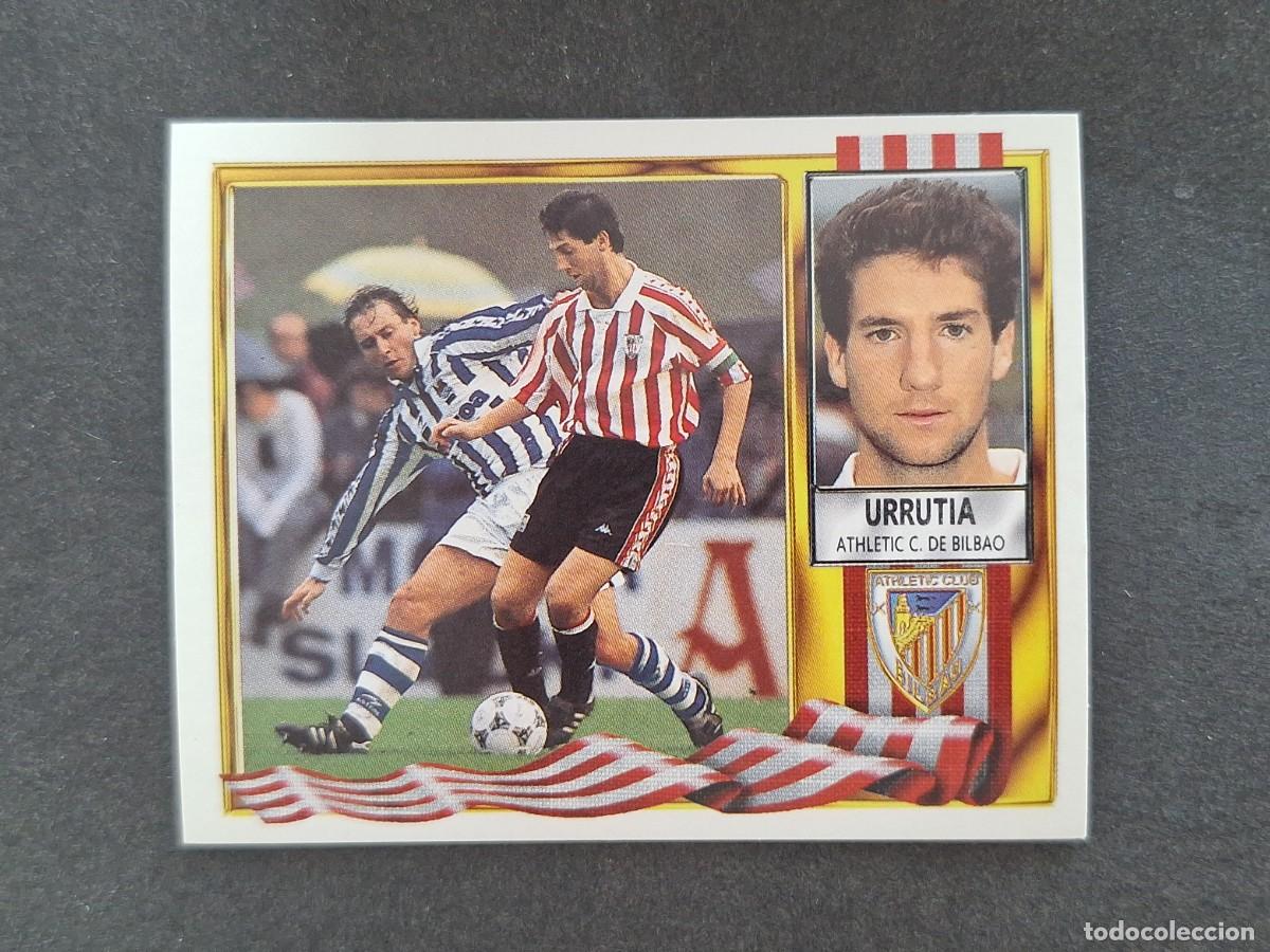 Cromos de f&uacute;tbol: L3 URRUTIA ATHLETIC CLUB DE BILBAO LIGA ESTE 1995 1996 95 96 NUNCA PEGADO SIN PEGAR