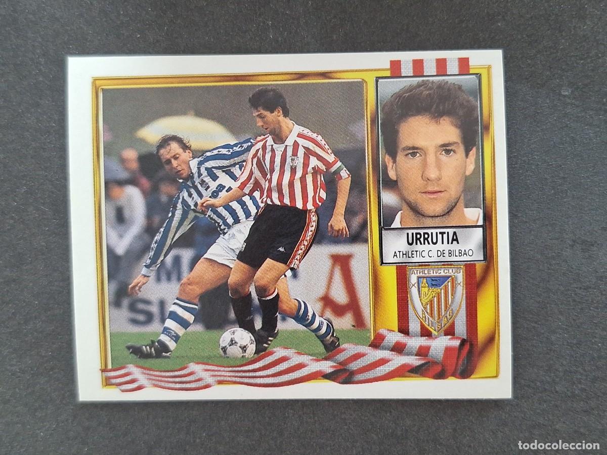 Cromos de f&uacute;tbol: L3 URRUTIA ATHLETIC CLUB DE BILBAO LIGA ESTE 1995 1996 95 96 NUNCA PEGADO SIN PEGAR
