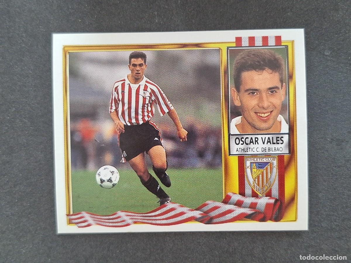 Cromos de f&uacute;tbol: L3 OSCAR VALES ATHLETIC CLUB DE BILBAO LIGA ESTE 1995 1996 95 96 NUNCA PEGADO SIN PEGAR