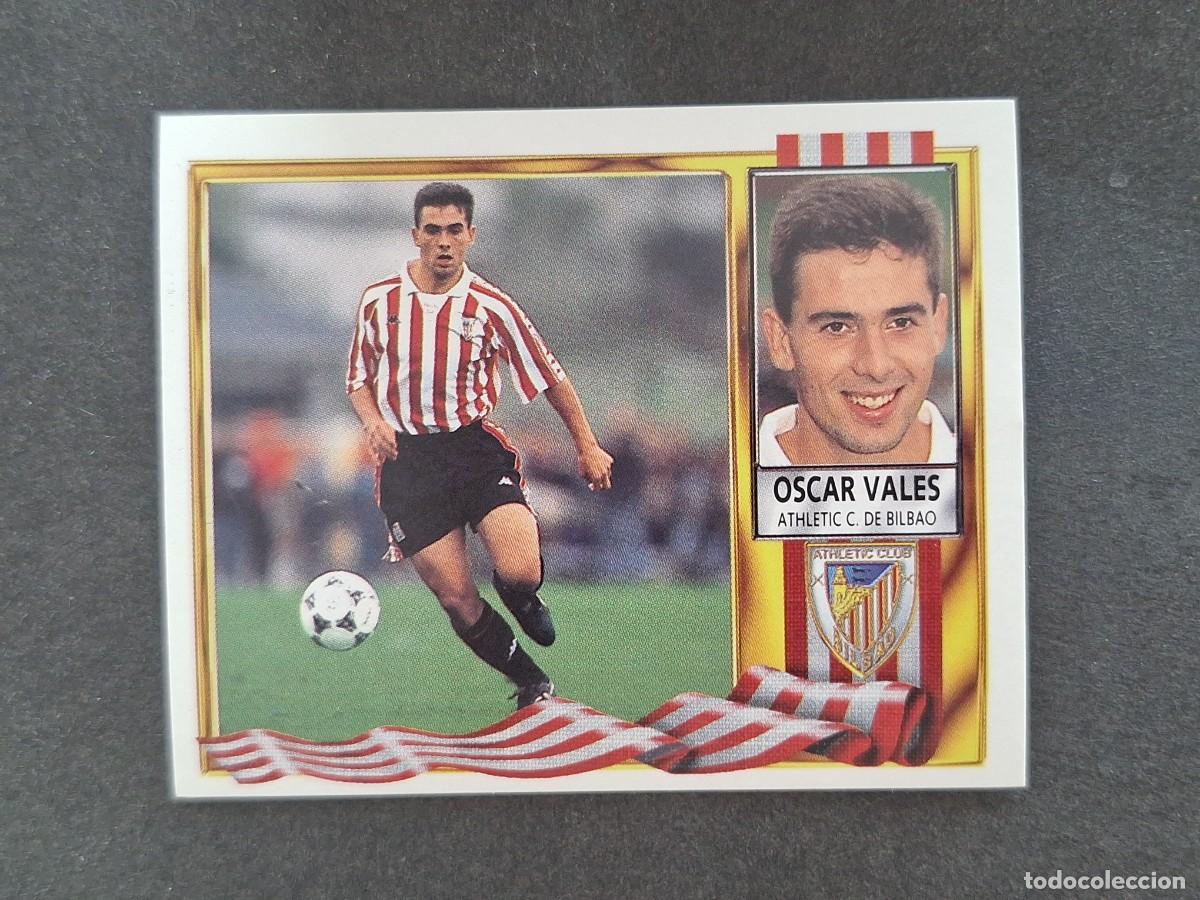 Cromos de f&uacute;tbol: L3 OSCAR VALES ATHLETIC CLUB DE BILBAO LIGA ESTE 1995 1996 95 96 NUNCA PEGADO SIN PEGAR