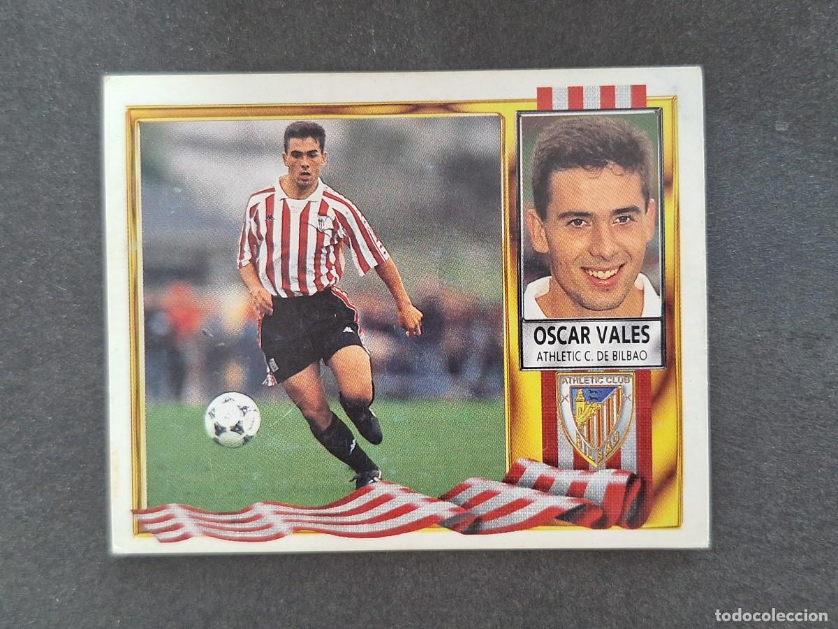 Cromos de f&uacute;tbol: L3 OSCAR VALES ATHLETIC CLUB DE BILBAO LIGA ESTE 1995 1996 95 96 NUNCA PEGADO SIN PEGAR