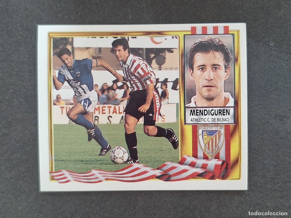 Cromos de f&uacute;tbol: L3 MENDIGUREN ATHLETIC CLUB DE BILBAO LIGA ESTE 1995 1996 95 96 NUNCA PEGADO SIN PEGAR