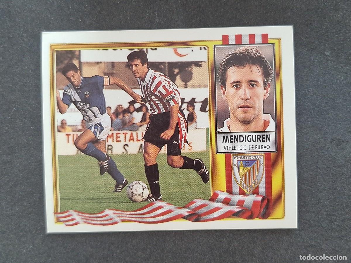 Cromos de f&uacute;tbol: L3 MENDIGUREN ATHLETIC CLUB DE BILBAO LIGA ESTE 1995 1996 95 96 NUNCA PEGADO SIN PEGAR