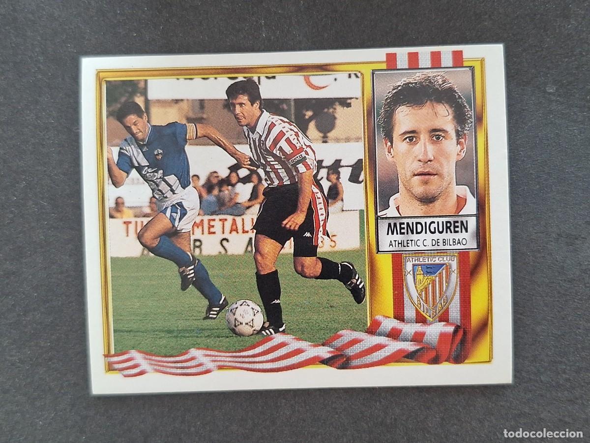 Cromos de f&uacute;tbol: L3 MENDIGUREN ATHLETIC CLUB DE BILBAO LIGA ESTE 1995 1996 95 96 NUNCA PEGADO SIN PEGAR