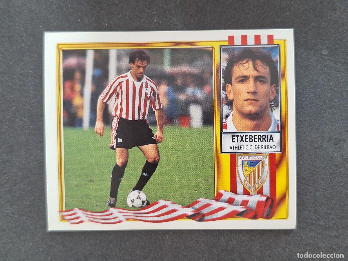 Cromos de f&uacute;tbol: L3 ETXEBERRIA ATHLETIC CLUB DE BILBAO LIGA ESTE 1995 1996 95 96 NUNCA PEGADO SIN PEGAR