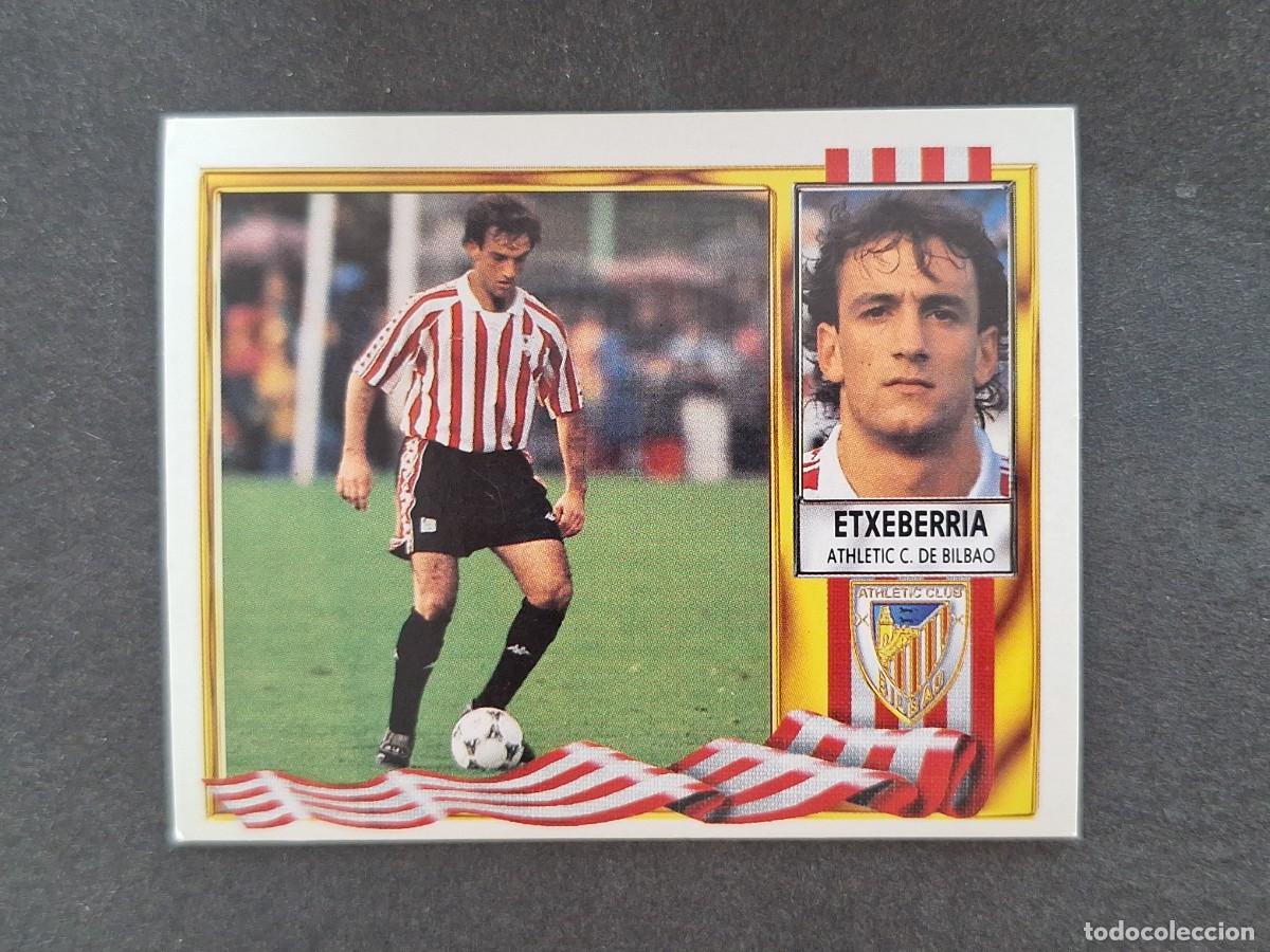 Cromos de f&uacute;tbol: L3 ETXEBERRIA ATHLETIC CLUB DE BILBAO LIGA ESTE 1995 1996 95 96 NUNCA PEGADO SIN PEGAR