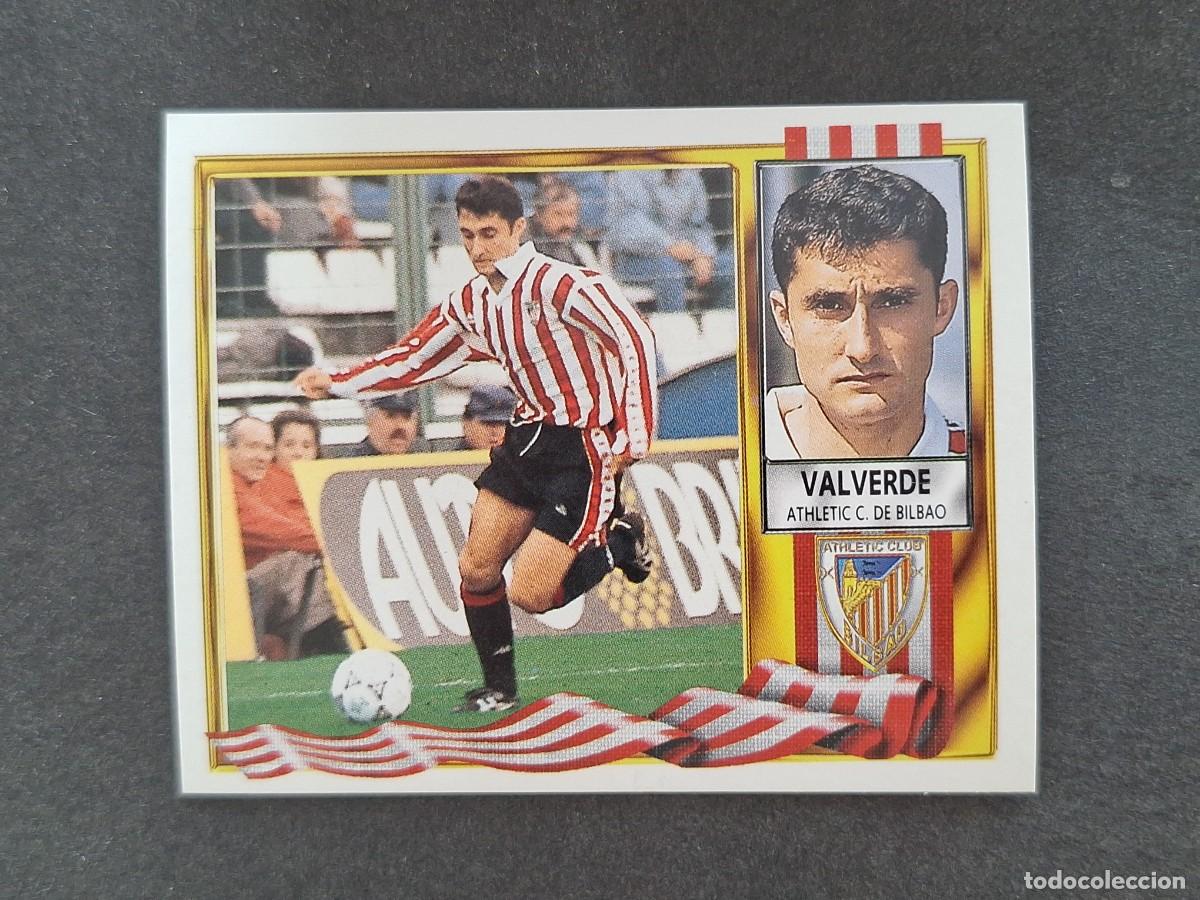 Cromos de f&uacute;tbol: L3 VALVERDE ATHLETIC CLUB DE BILBAO LIGA ESTE 1995 1996 95 96 NUNCA PEGADO SIN PEGAR