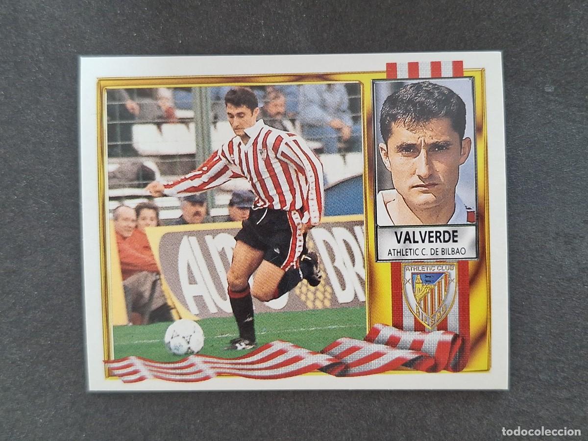 Cromos de f&uacute;tbol: L3 VALVERDE ATHLETIC CLUB DE BILBAO LIGA ESTE 1995 1996 95 96 NUNCA PEGADO SIN PEGAR