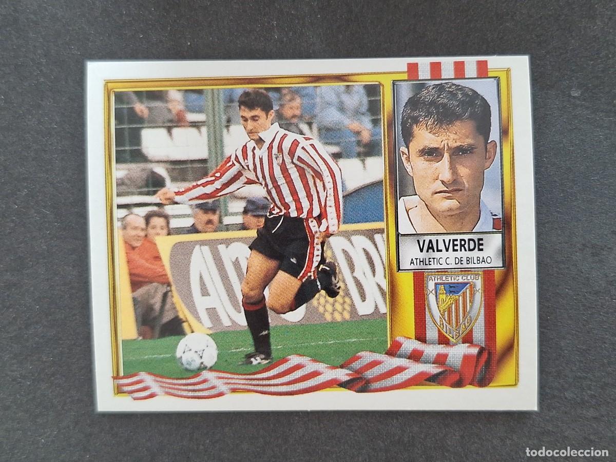 Cromos de f&uacute;tbol: L3 VALVERDE ATHLETIC CLUB DE BILBAO LIGA ESTE 1995 1996 95 96 NUNCA PEGADO SIN PEGAR