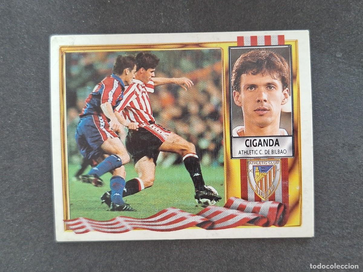 Cromos de f&uacute;tbol: L3 CIGANDA ATHLETIC CLUB DE BILBAO LIGA ESTE 1995 1996 95 96 NUNCA PEGADO SIN PEGAR