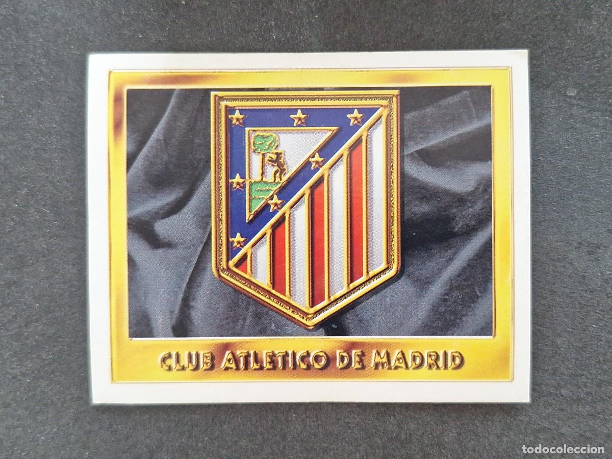 Cromos de f&uacute;tbol: L3 ESCUDO ATLETICO DE MADRID LIGA ESTE 1995 1996 95 96 NUNCA PEGADO SIN PEGAR