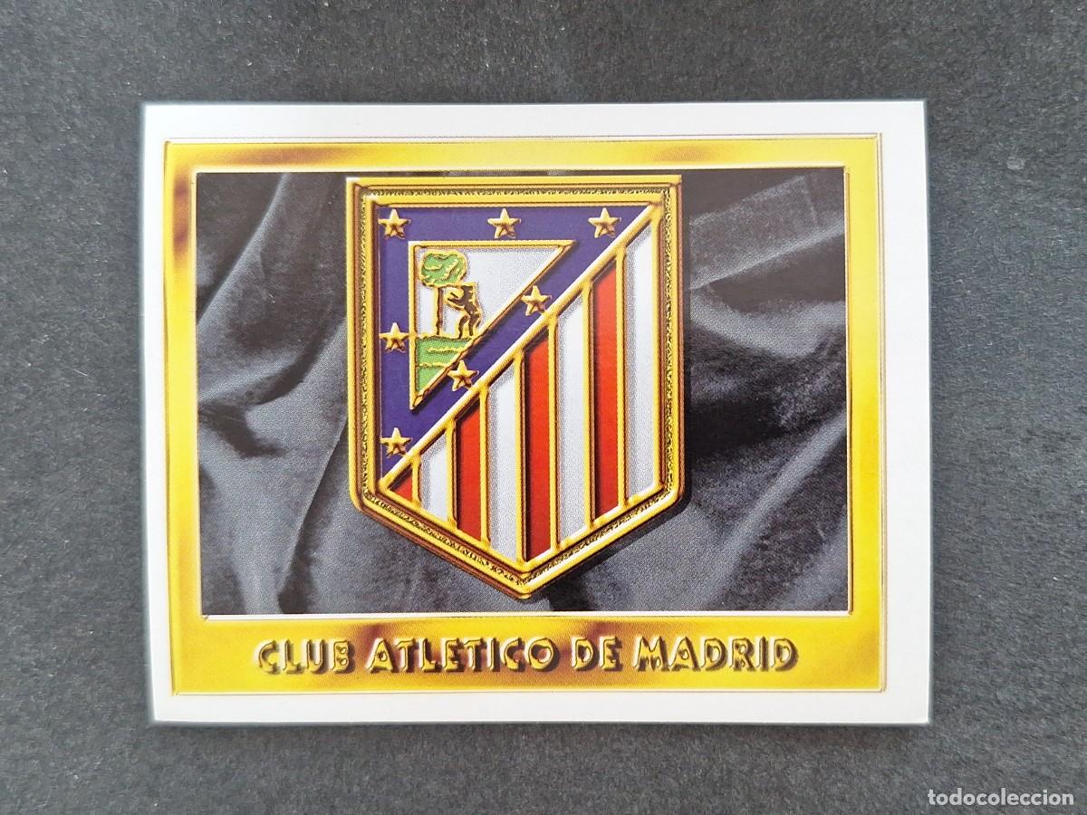 Cromos de f&uacute;tbol: L3 ESCUDO ATLETICO DE MADRID LIGA ESTE 1995 1996 95 96 NUNCA PEGADO SIN PEGAR