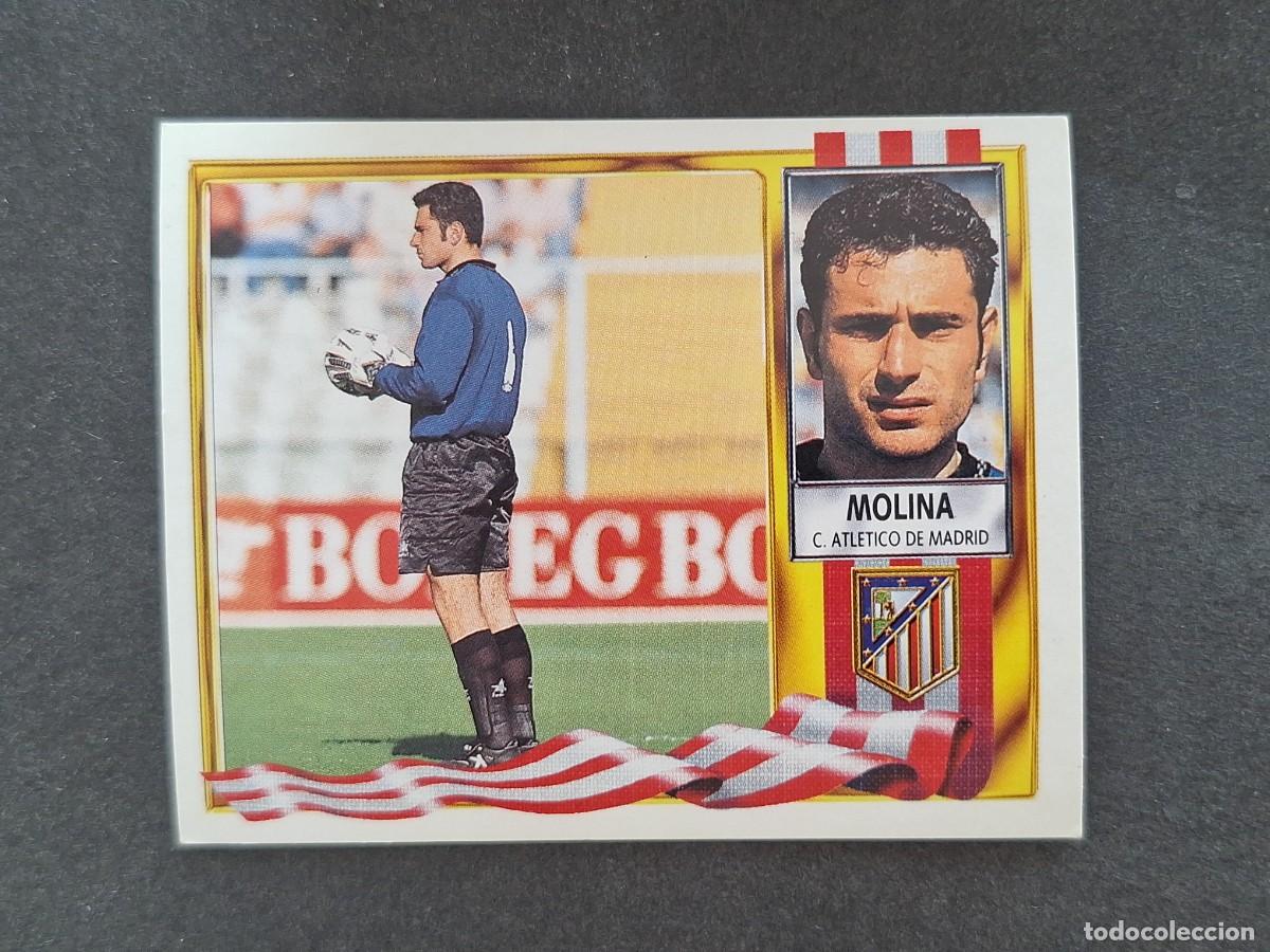 Cromos de f&uacute;tbol: L3 MOLINA ATLETICO DE MADRID LIGA ESTE 1995 1996 95 96 NUNCA PEGADO SIN PEGAR