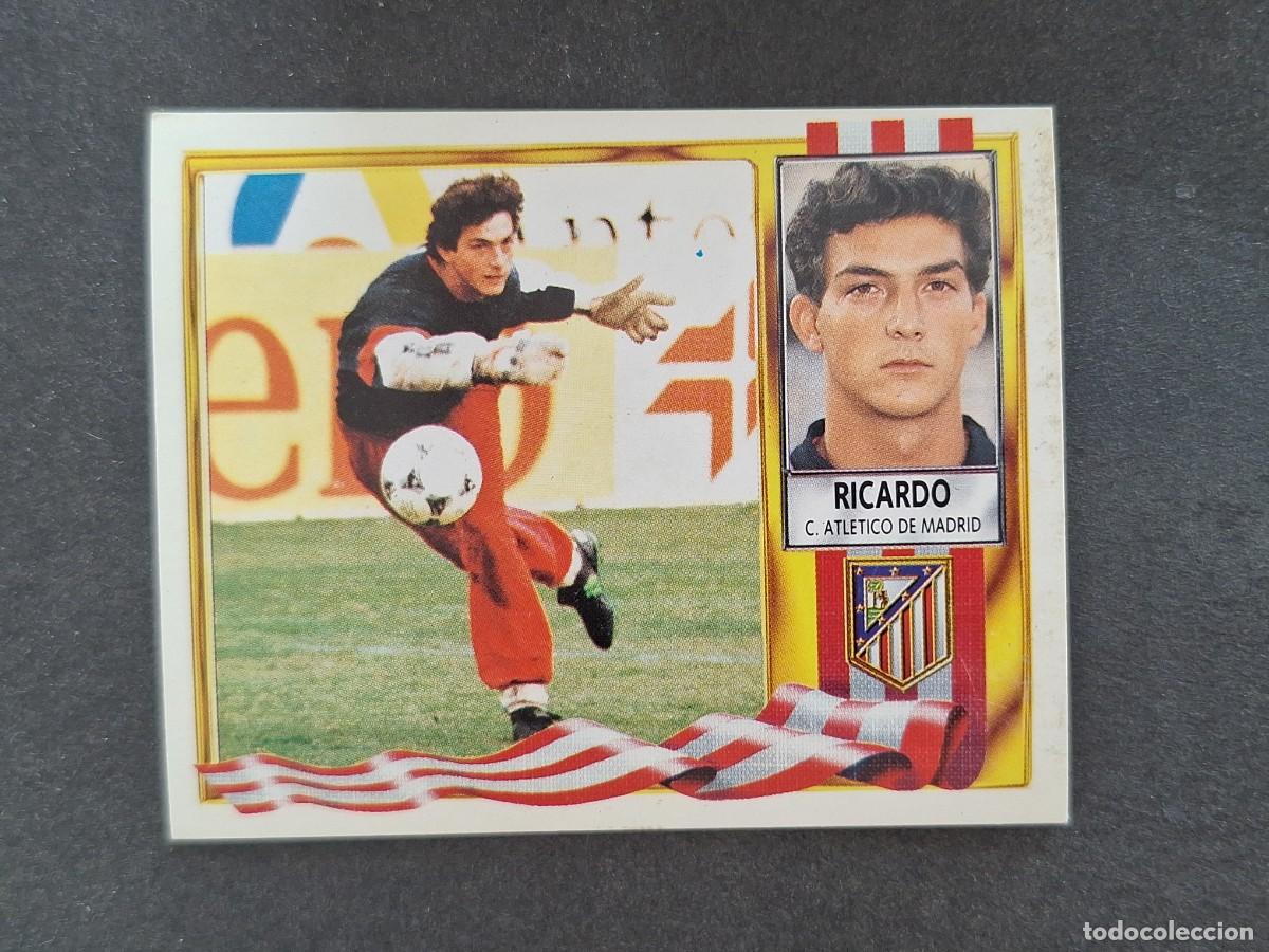 Cromos de f&uacute;tbol: L3 RICARDO ATLETICO DE MADRID LIGA ESTE 1995 1996 95 96 NUNCA PEGADO SIN PEGAR