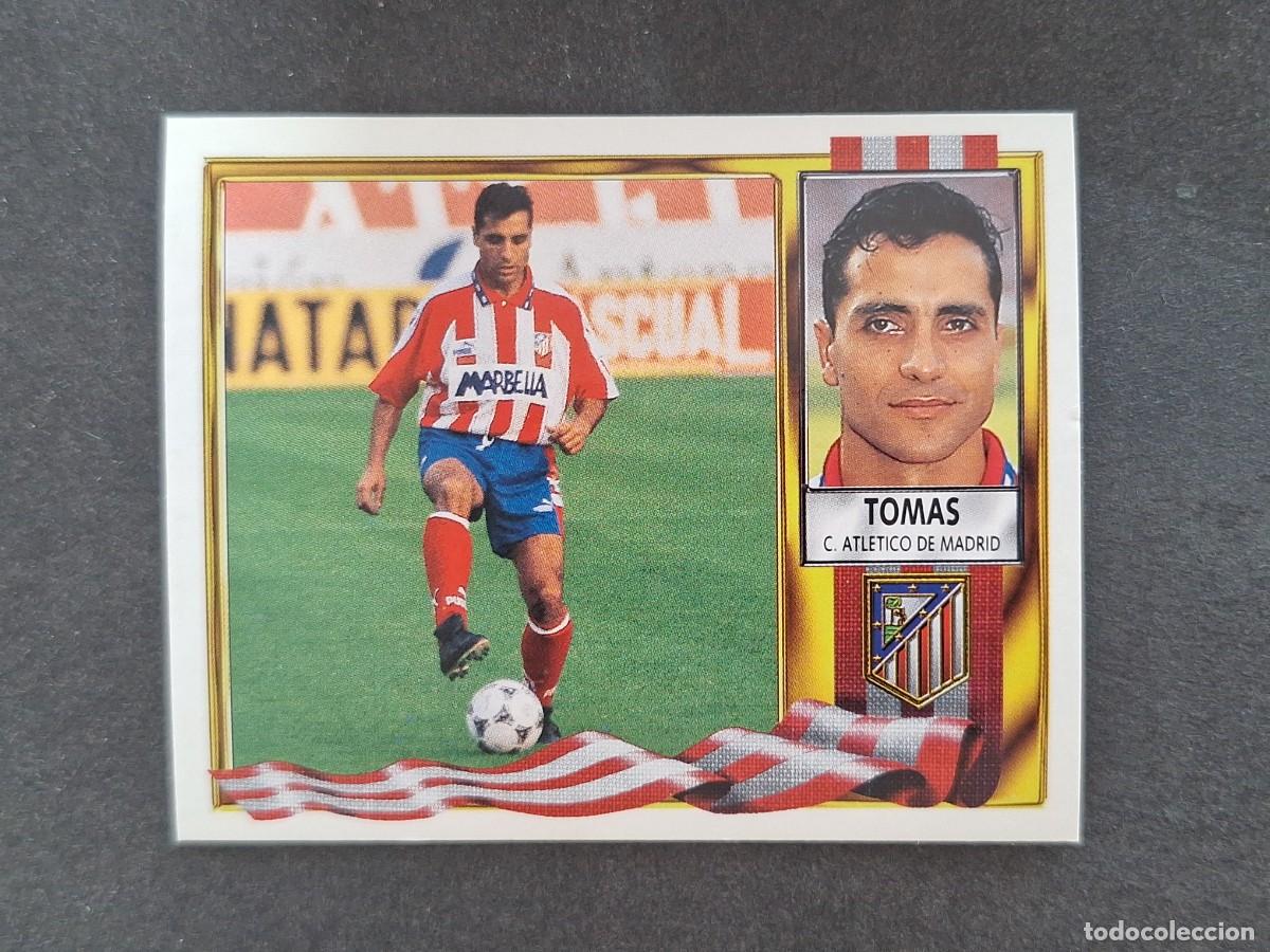 Cromos de f&uacute;tbol: L3 TOMAS ATLETICO DE MADRID LIGA ESTE 1995 1996 95 96 NUNCA PEGADO SIN PEGAR