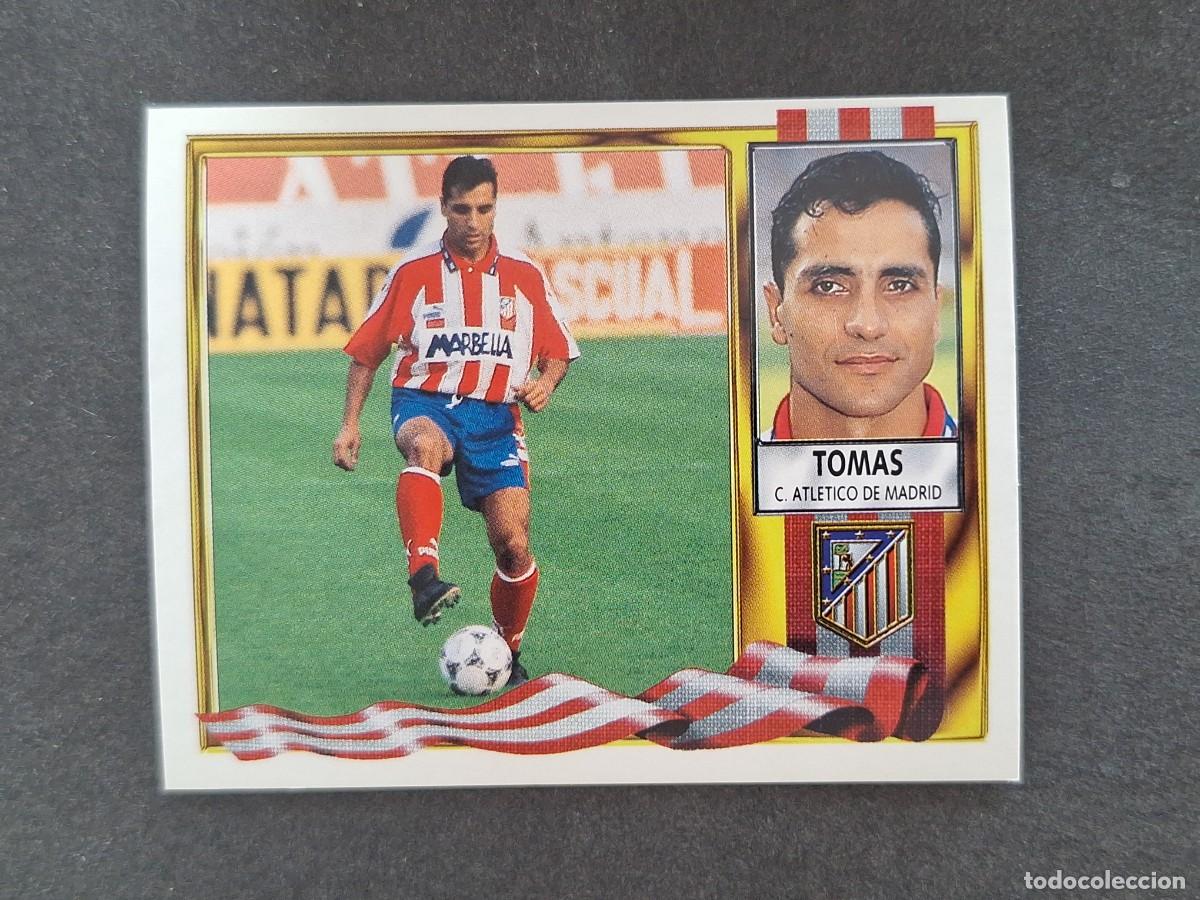 Cromos de f&uacute;tbol: L3 TOMAS ATLETICO DE MADRID LIGA ESTE 1995 1996 95 96 NUNCA PEGADO SIN PEGAR