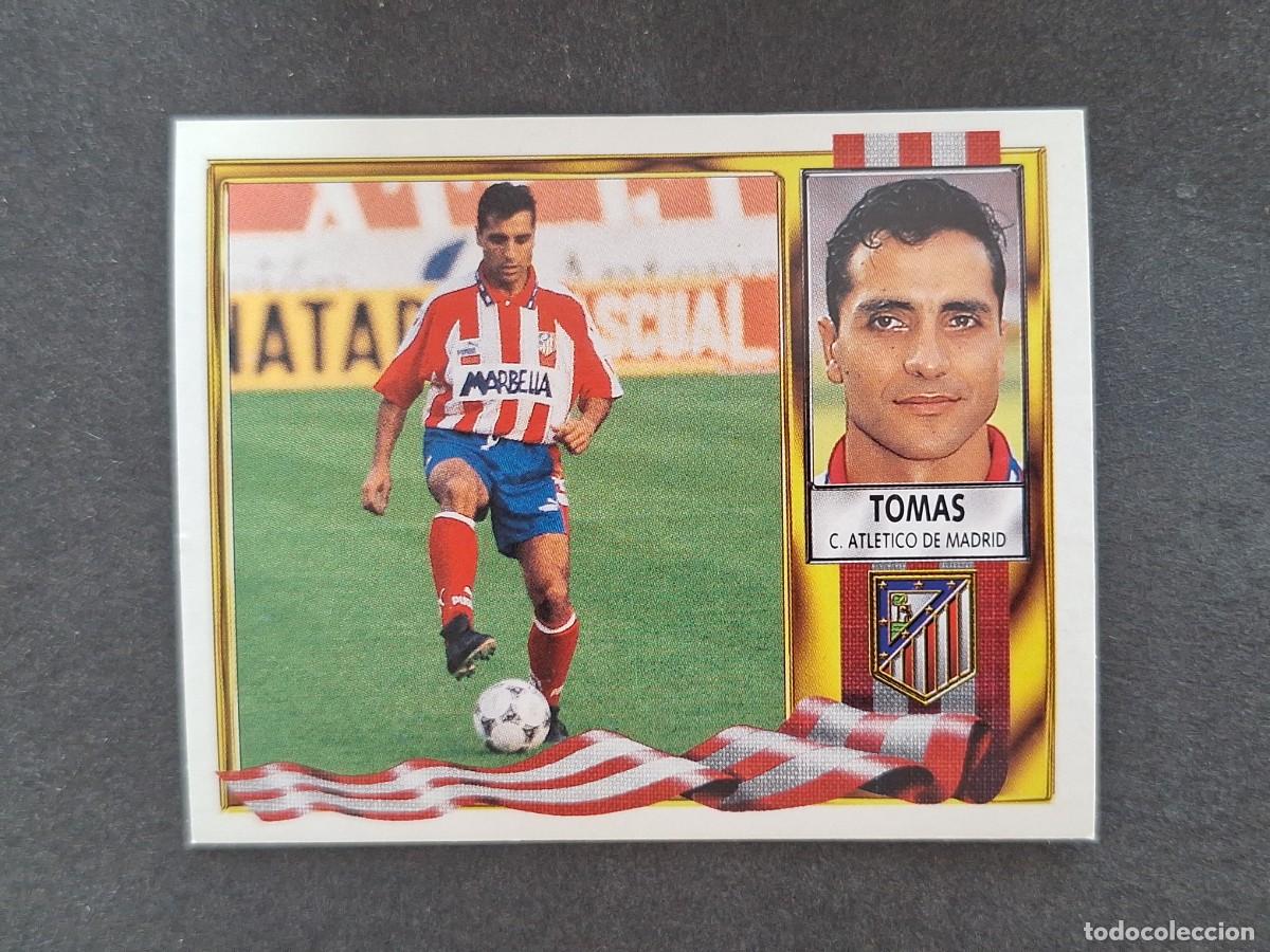 Cromos de f&uacute;tbol: L3 TOMAS ATLETICO DE MADRID LIGA ESTE 1995 1996 95 96 NUNCA PEGADO SIN PEGAR