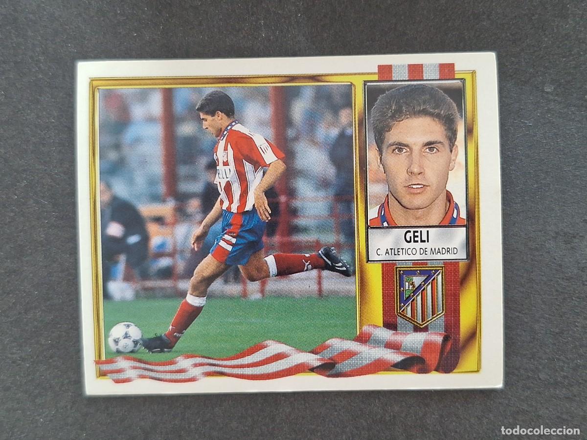 Cromos de f&uacute;tbol: L3 GELI ATLETICO DE MADRID LIGA ESTE 1995 1996 95 96 NUNCA PEGADO SIN PEGAR