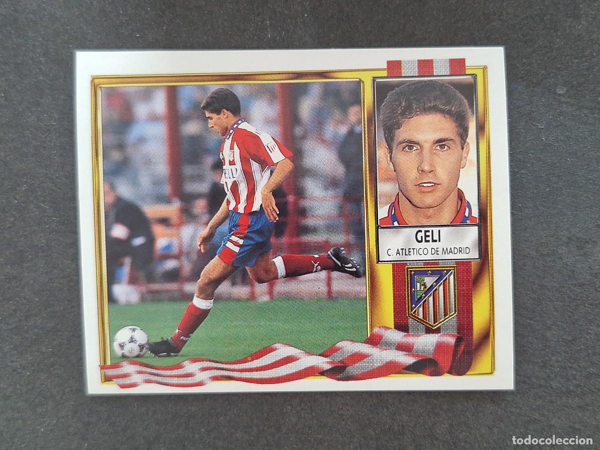 Cromos de f&uacute;tbol: L3 GELI ATLETICO DE MADRID LIGA ESTE 1995 1996 95 96 NUNCA PEGADO SIN PEGAR