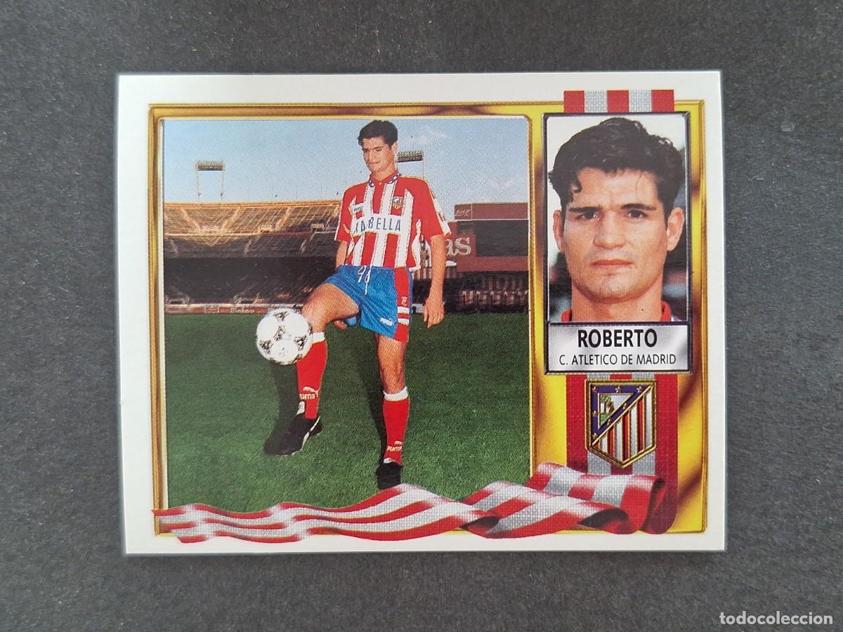 Football Stickers: L3 ROBERTO ATLETICO DE MADRID LIGA ESTE 1995 1996 95 96 NUNCA PEGADO SIN PEGAR