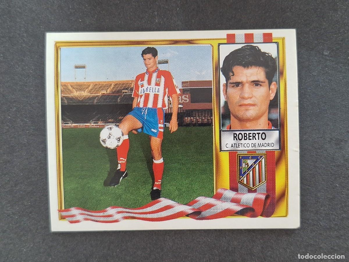 Football Stickers: L3 ROBERTO ATLETICO DE MADRID LIGA ESTE 1995 1996 95 96 NUNCA PEGADO SIN PEGAR