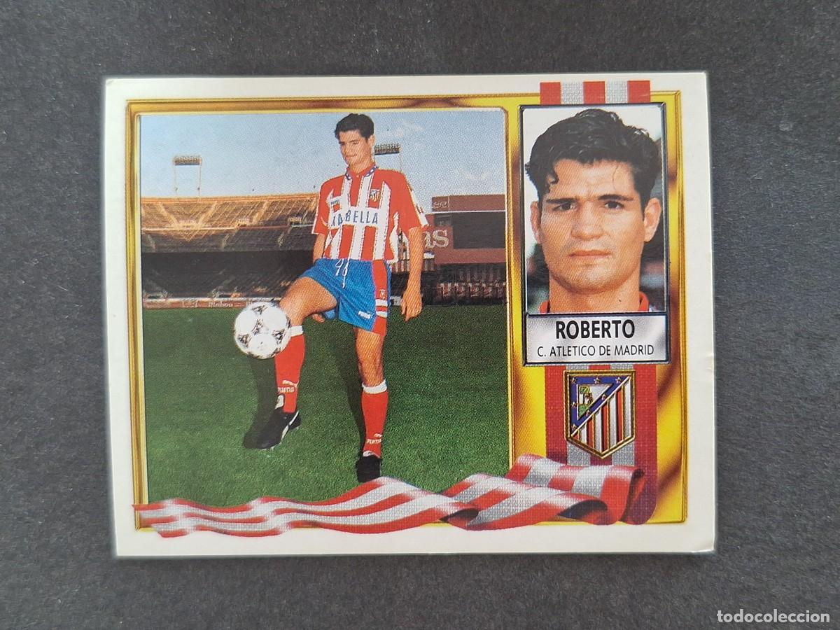 Football Stickers: L3 ROBERTO ATLETICO DE MADRID LIGA ESTE 1995 1996 95 96 NUNCA PEGADO SIN PEGAR