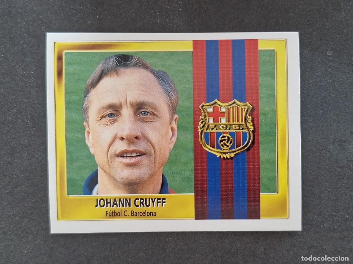 Football Stickers: L3 JOHANN CRUYFF ENTRENADOR F. C. BARCELONA LIGA ESTE 1995 1996 95 96 NUNCA PEGADO SIN PEGAR