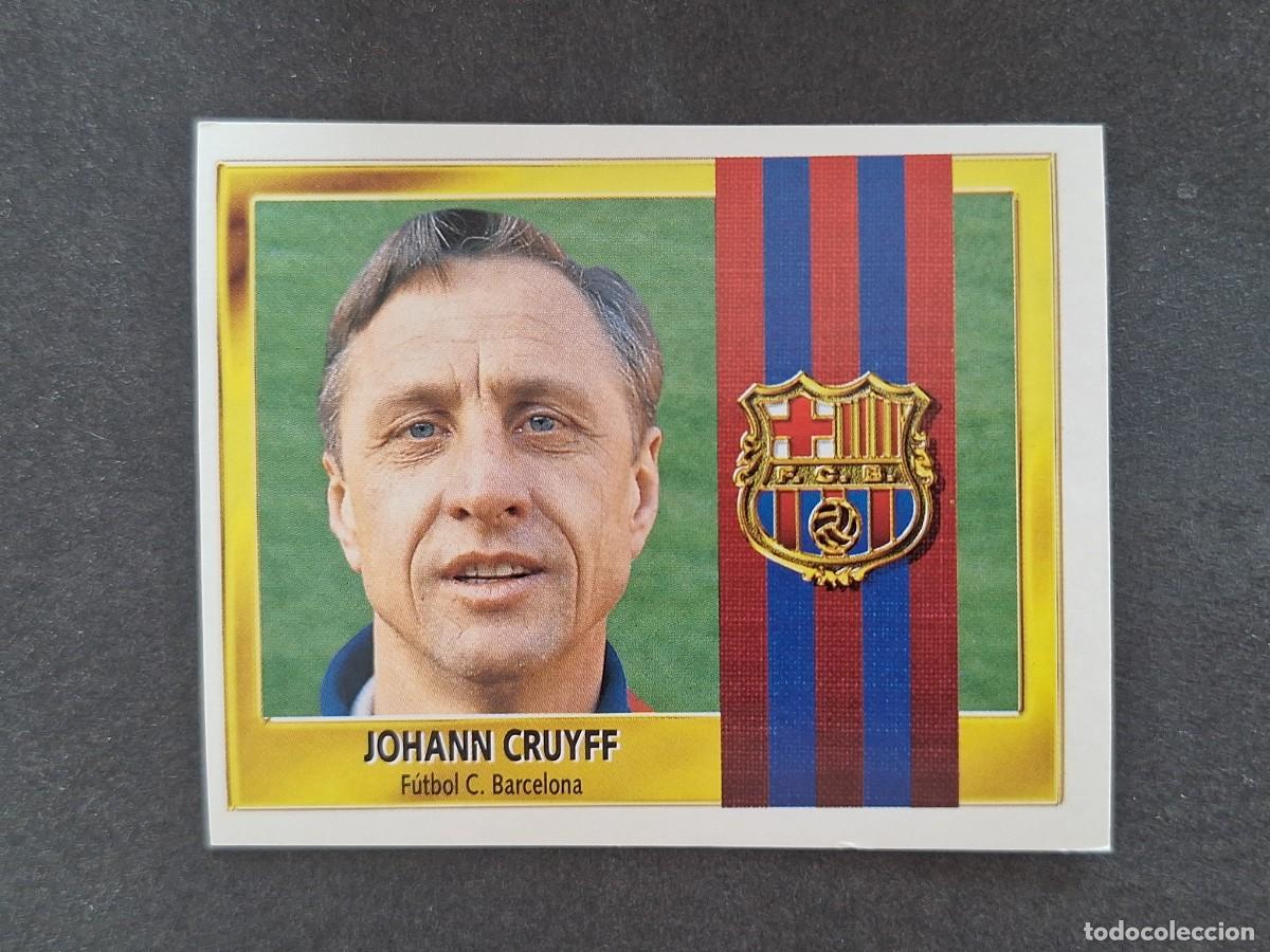 Football Stickers: L3 JOHANN CRUYFF ENTRENADOR F. C. BARCELONA LIGA ESTE 1995 1996 95 96 NUNCA PEGADO SIN PEGAR