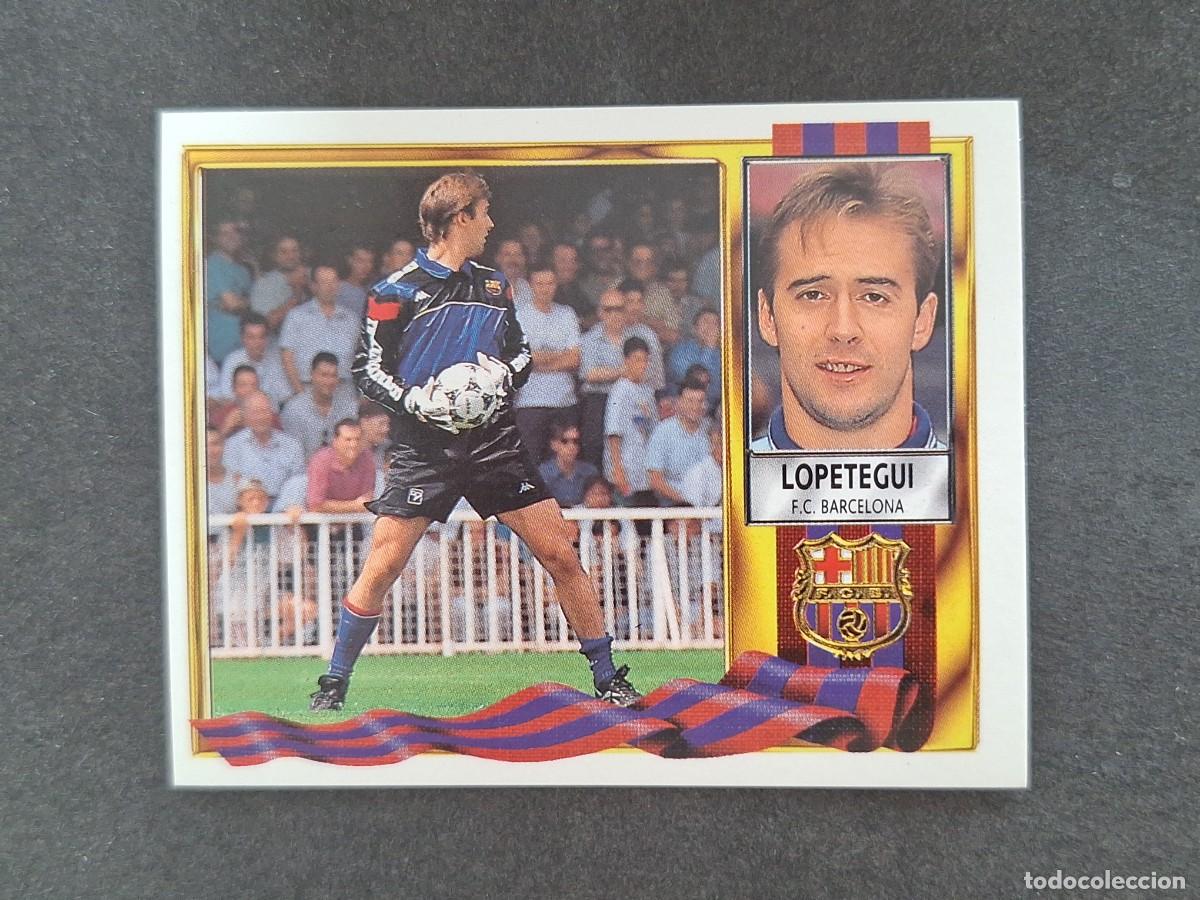 Football Stickers: L3 LOPETEGUI F. C. BARCELONA LIGA ESTE 1995 1996 95 96 NUNCA PEGADO SIN PEGAR