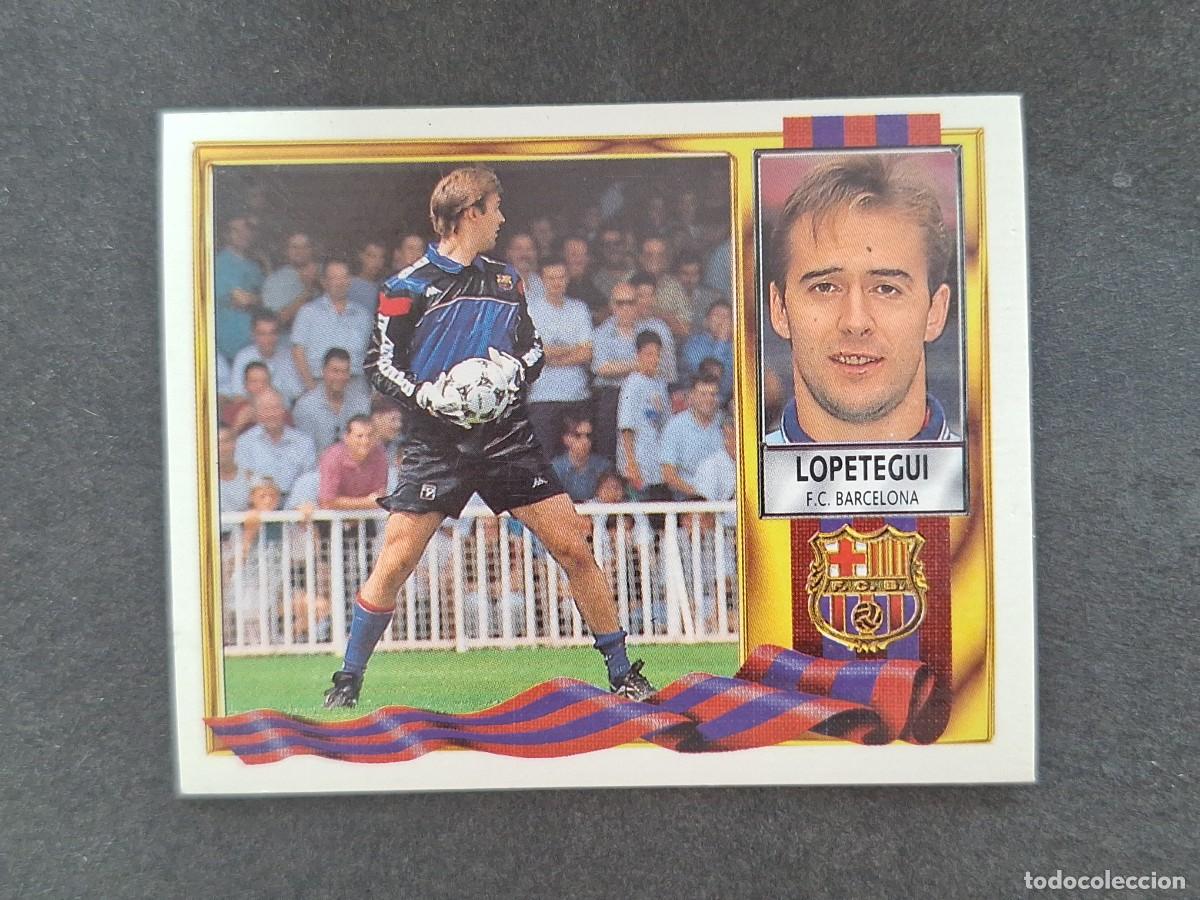 Football Stickers: L3 LOPETEGUI F. C. BARCELONA LIGA ESTE 1995 1996 95 96 NUNCA PEGADO SIN PEGAR