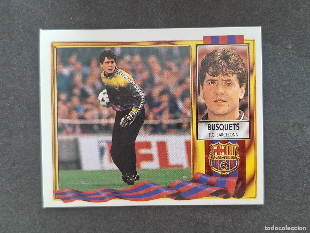 Football Stickers: L3 BUSQUETS F. C. BARCELONA LIGA ESTE 1995 1996 95 96 NUNCA PEGADO SIN PEGAR
