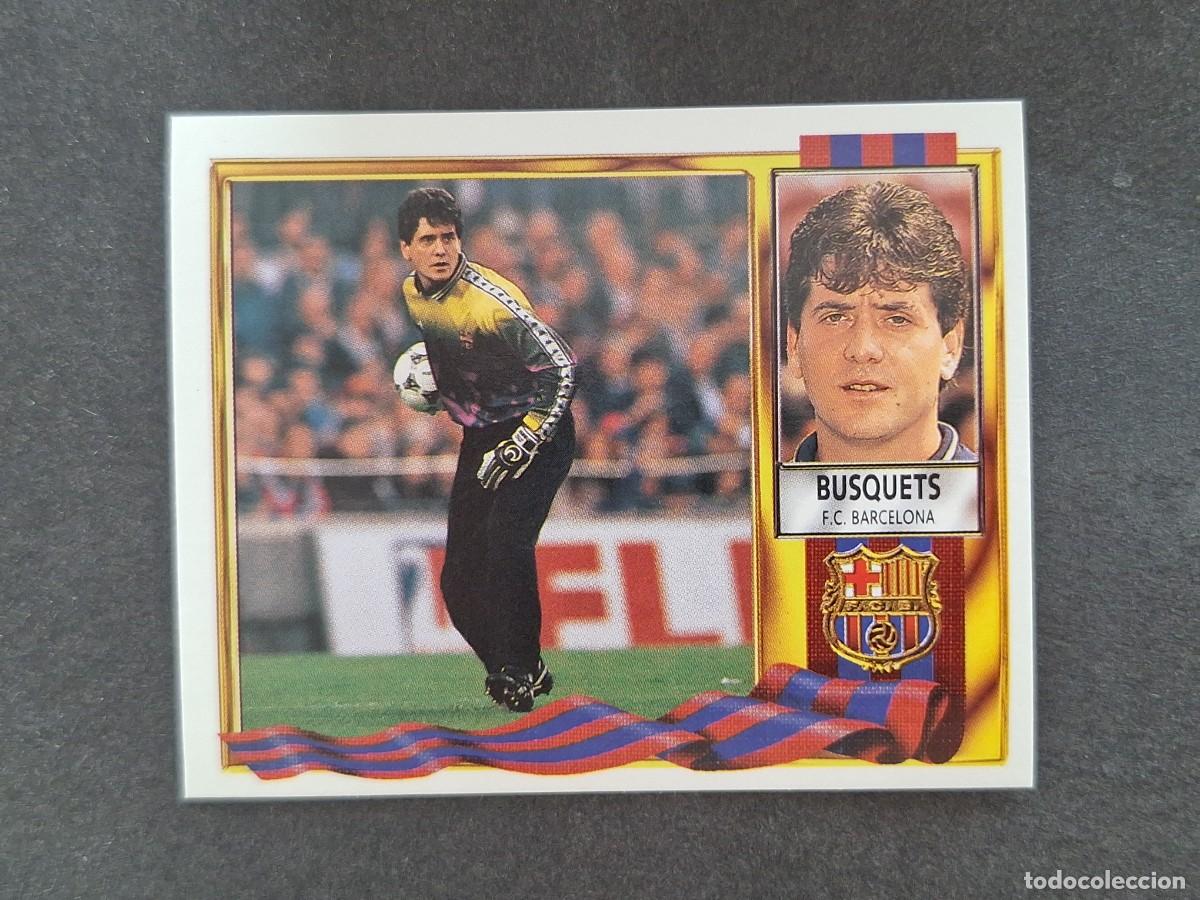 Football Stickers: L3 BUSQUETS F. C. BARCELONA LIGA ESTE 1995 1996 95 96 NUNCA PEGADO SIN PEGAR