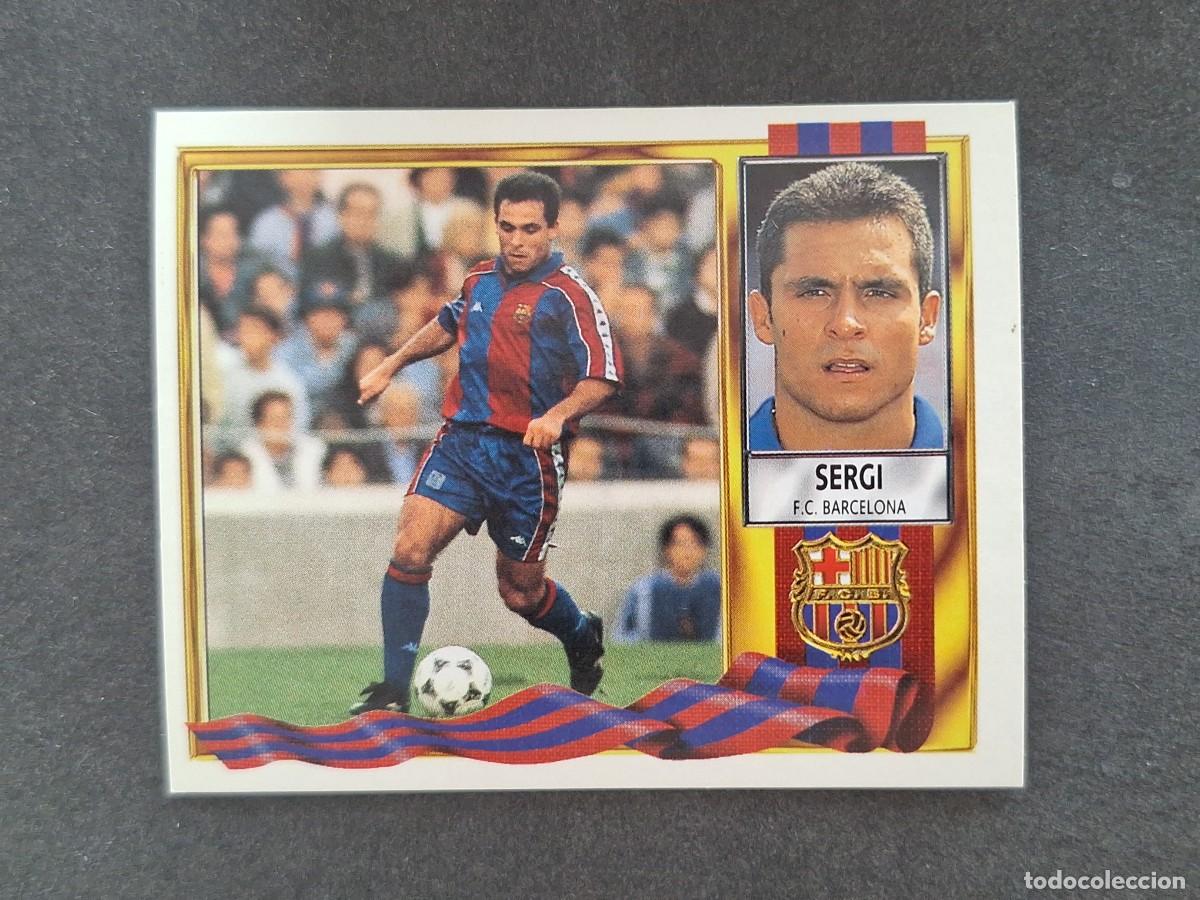 Football Stickers: L3 SERGI F. C. BARCELONA LIGA ESTE 1995 1996 95 96 NUNCA PEGADO SIN PEGAR
