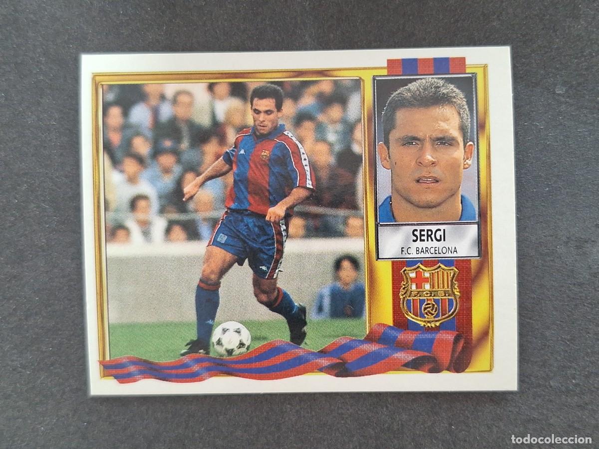 Football Stickers: L3 SERGI F. C. BARCELONA LIGA ESTE 1995 1996 95 96 NUNCA PEGADO SIN PEGAR