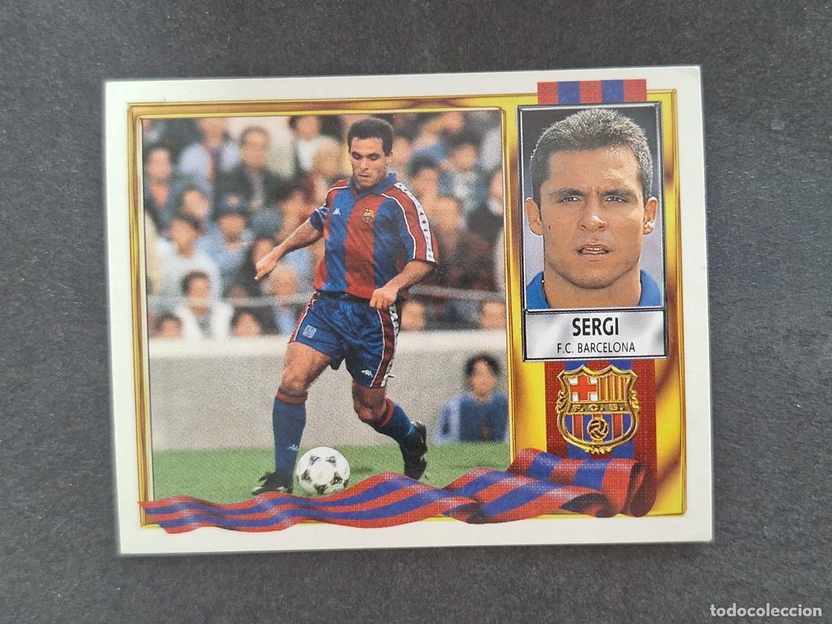 Football Stickers: L3 SERGI F. C. BARCELONA LIGA ESTE 1995 1996 95 96 NUNCA PEGADO SIN PEGAR