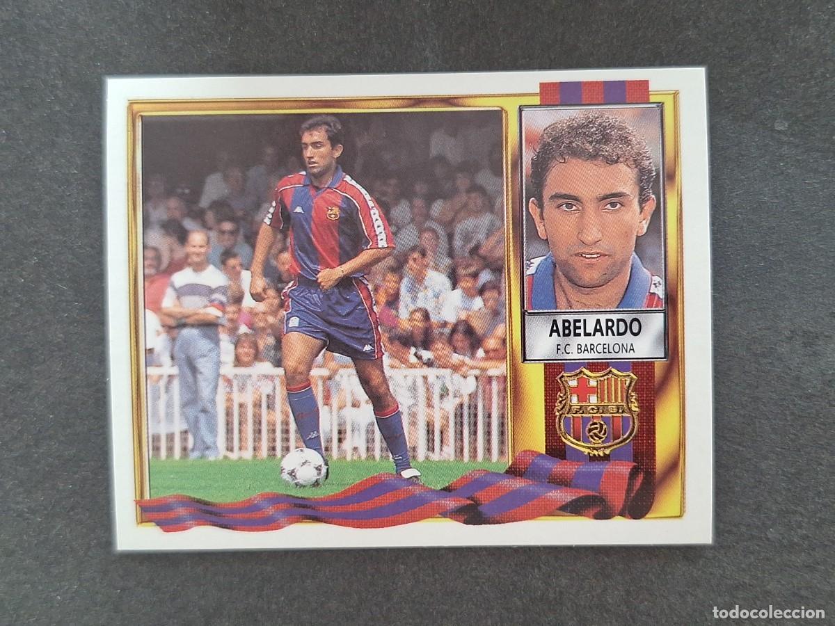 Football Stickers: L3 ABELARDO F. C. BARCELONA LIGA ESTE 1995 1996 95 96 NUNCA PEGADO SIN PEGAR