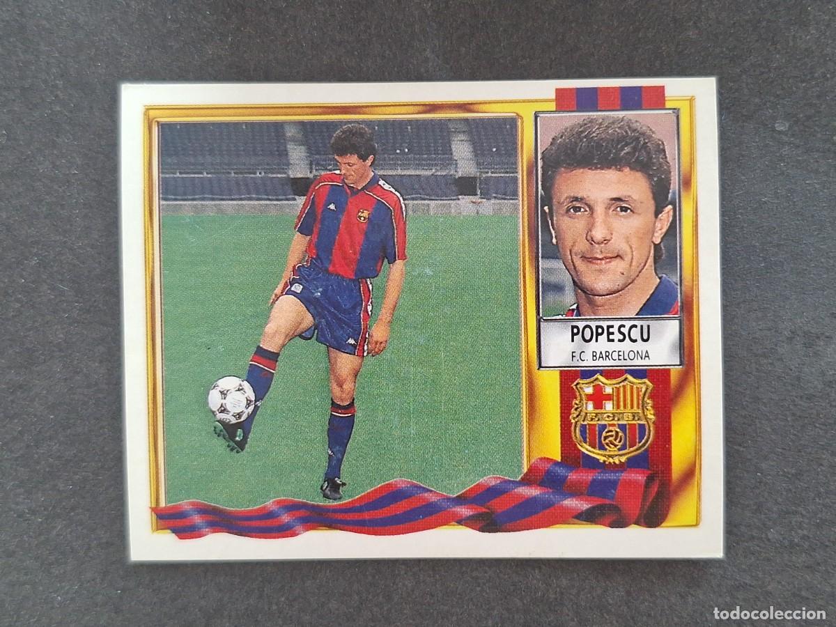 Football Stickers: L3 POPESCU F. C. BARCELONA LIGA ESTE 1995 1996 95 96 NUNCA PEGADO SIN PEGAR