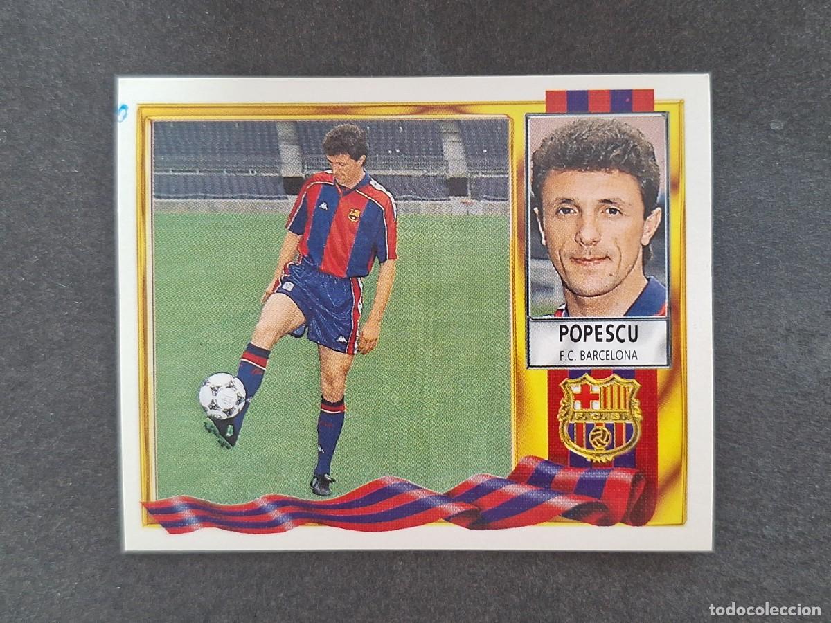Football Stickers: L3 POPESCU F. C. BARCELONA LIGA ESTE 1995 1996 95 96 NUNCA PEGADO SIN PEGAR