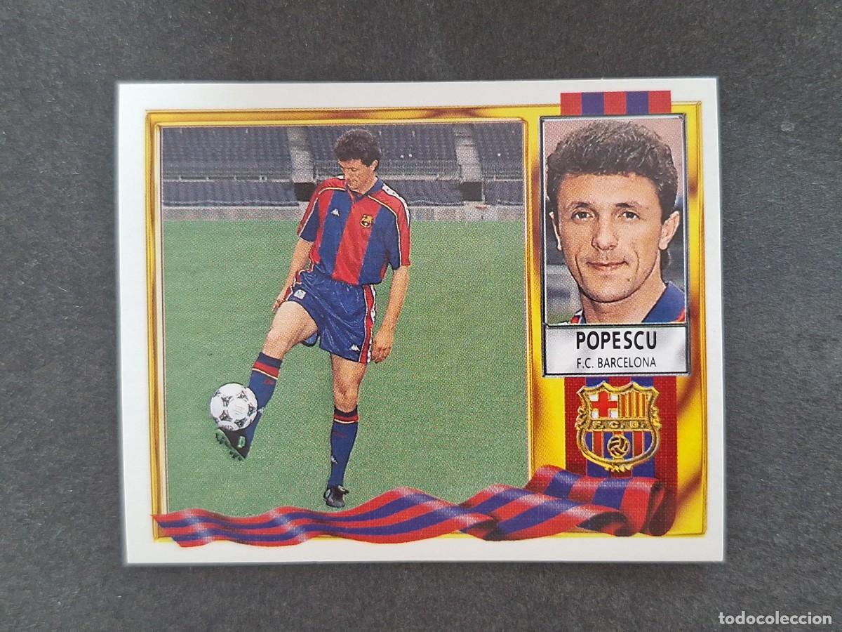 Football Stickers: L3 POPESCU F. C. BARCELONA LIGA ESTE 1995 1996 95 96 NUNCA PEGADO SIN PEGAR